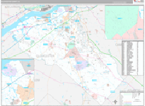 Gloucester Wall Map Premium Style