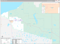 Gogebic Wall Map Premium Style