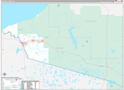 Gogebic Wall Map Premium Style