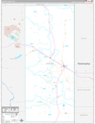 Goshen County Wall Map Premium Style