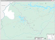 Graham Wall Map Premium Style