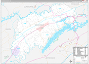 Grainger Wall Map Premium Style