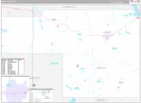 Grant Wall Map Premium Style