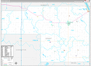 Grant Wall Map Premium Style