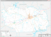 Grayson Wall Map Premium Style