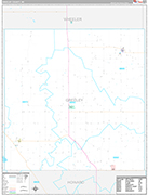 Greeley Wall Map Premium Style