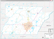 Greene Wall Map Premium Style