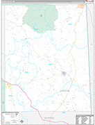 Greene Wall Map Premium Style