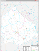 Greene Wall Map Premium Style
