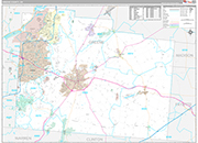 Greene Wall Map Premium Style