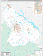Greenwood Wall Map Premium Style