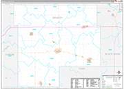 Grundy Wall Map Premium Style