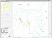 Grundy Wall Map Premium Style