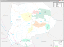 Grundy Wall Map Premium Style