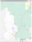 Habersham Wall Map Premium Style