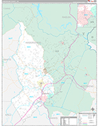 Habersham Wall Map Premium Style