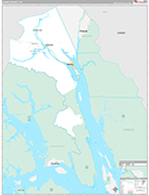 Haines Wall Map Premium Style