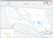 Hamilton Wall Map Premium Style