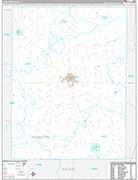 Hamilton Wall Map Premium Style