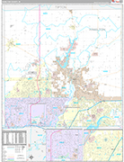 Hamilton Wall Map Premium Style