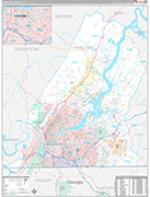 Hamilton Wall Map Premium Style