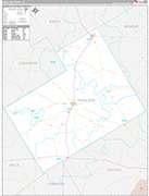 Hamilton Wall Map Premium Style