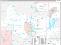 Hampshire Wall Map Premium Style