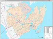 Hampton Wall Map Premium Style