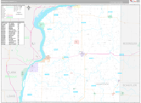 Hancock Wall Map Premium Style