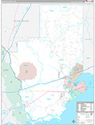 Hancock Wall Map Premium Style