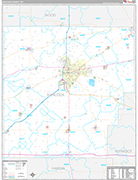 Hancock Wall Map Premium Style