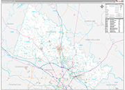 Hanover Wall Map Premium Style