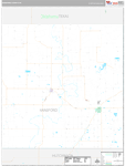 Hansford Wall Map Premium Style