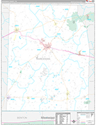 Hardeman Wall Map Premium Style