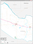 Hardeman Wall Map Premium Style