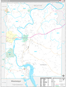 Hardin Wall Map Premium Style