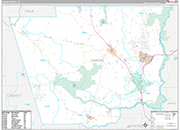 Hardin Wall Map Premium Style