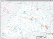 Harnett Wall Map Premium Style