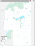 Harney Wall Map Premium Style