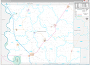 Harrison Wall Map Premium Style