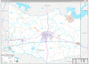 Harrison Wall Map Premium Style
