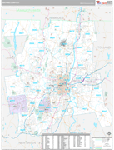 Hartford Wall Map Premium Style