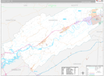 Hawkins Wall Map Premium Style