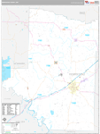 Hempstead Wall Map Premium Style