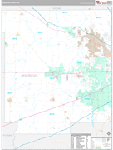 Hendricks Wall Map Premium Style