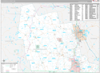 Hillsborough Wall Map Premium Style