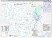 Hillsborough Wall Map Premium Style