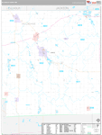 Hillsdale Wall Map Premium Style