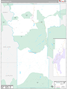 Hinsdale Wall Map Premium Style