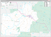 Hocking Wall Map Premium Style